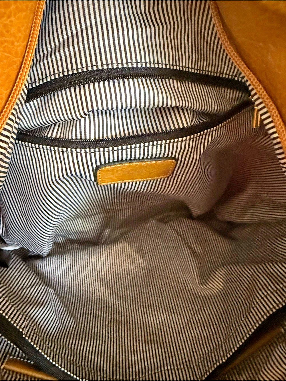 Brown Vegan Leather Hobo Bag - Picture 3 of 4